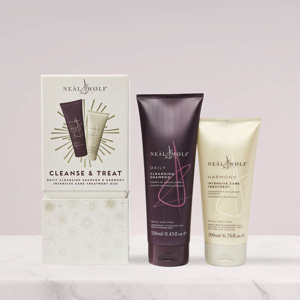 CLEANSE & TREAT Collection Daily Shampoo & Harmony Treatment Gift Set