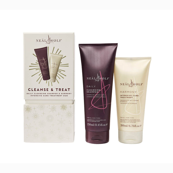 CLEANSE & TREAT Collection Daily Shampoo & Harmony Treatment Gift Set