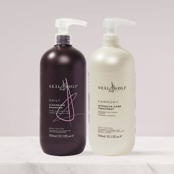 Cleanse & Treat Daily Shampoo & Harmony Treatment 950ml Duo