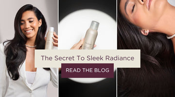 Shiny hair and Neal & Wolf's GLOW Super Shine Micro Mist