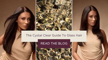 Shiny and glossy brunette hair