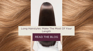 Long flowing brown and blonde hair