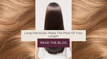 Long flowing brown and blonde hair