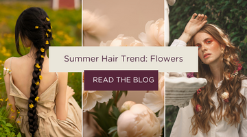 Wear flowers in your hair to be on trend for summer