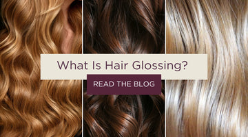 Healthy, shiny hair after a glossing service