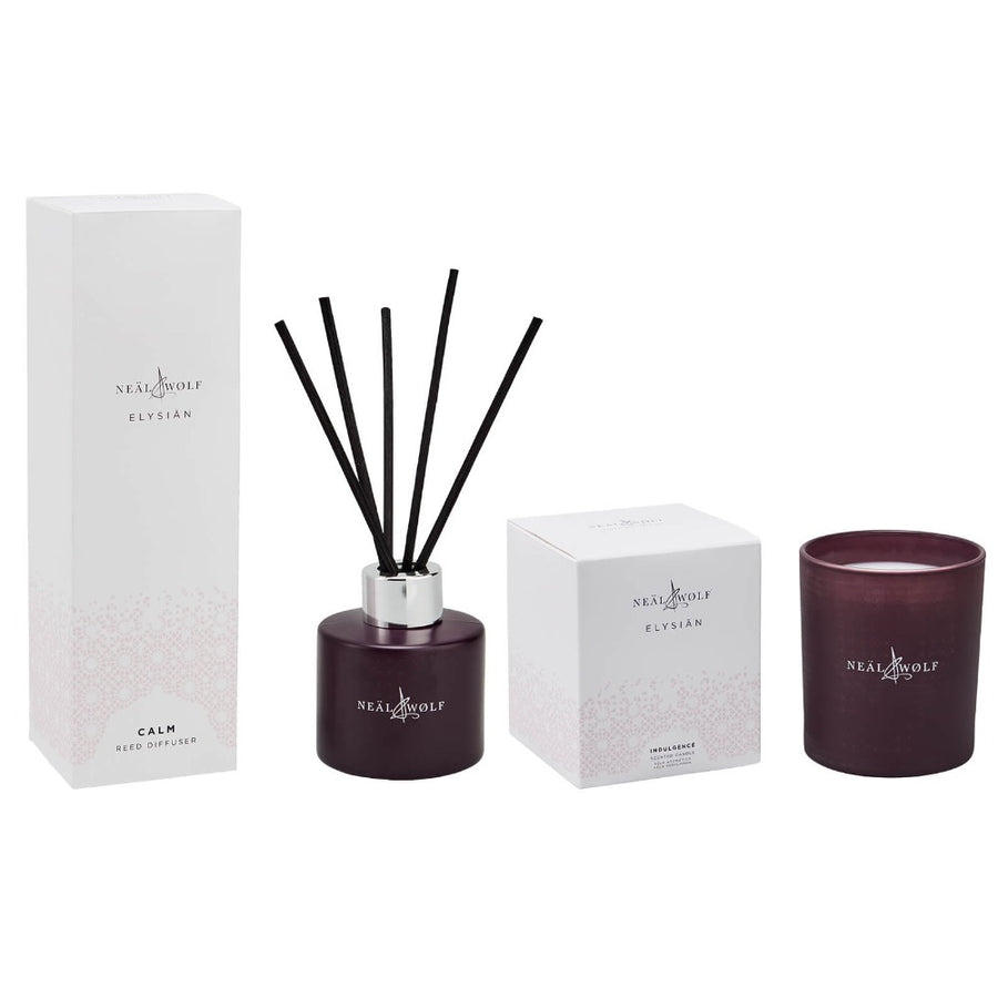 INDULGENCE Scented Candle & CALM Reed Diffuser Duo – Neal & Wolf