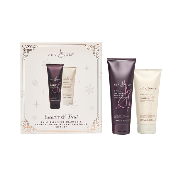CLEANSE & TREAT Collection Daily Shampoo & Harmony Treatment Gift Set