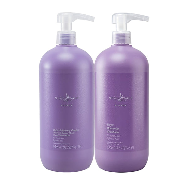 BLONDE Lighten & Brighten Purple Shampoo & Conditioner 950ml Duo