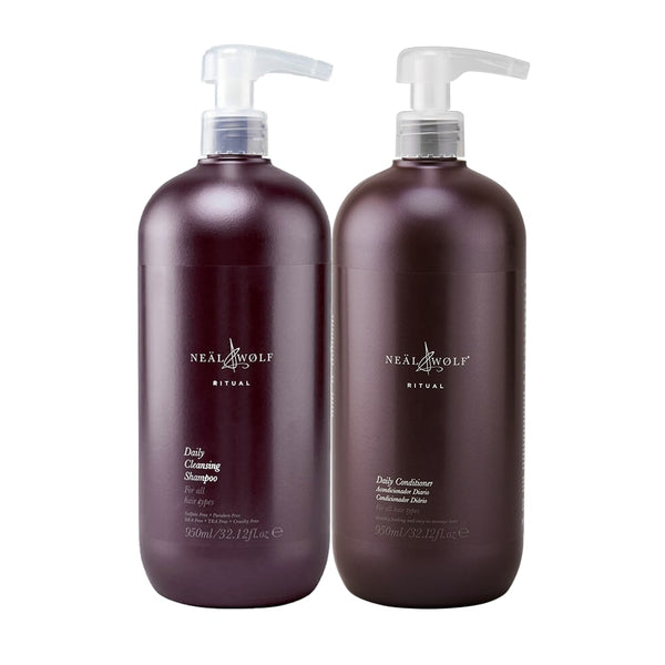 Neal & Wolf Clean & Care Ritual Shampoo & Conditioner 950ml Duo
